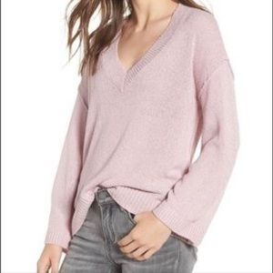 BP Exposed Seam Purple Knit Sweater
